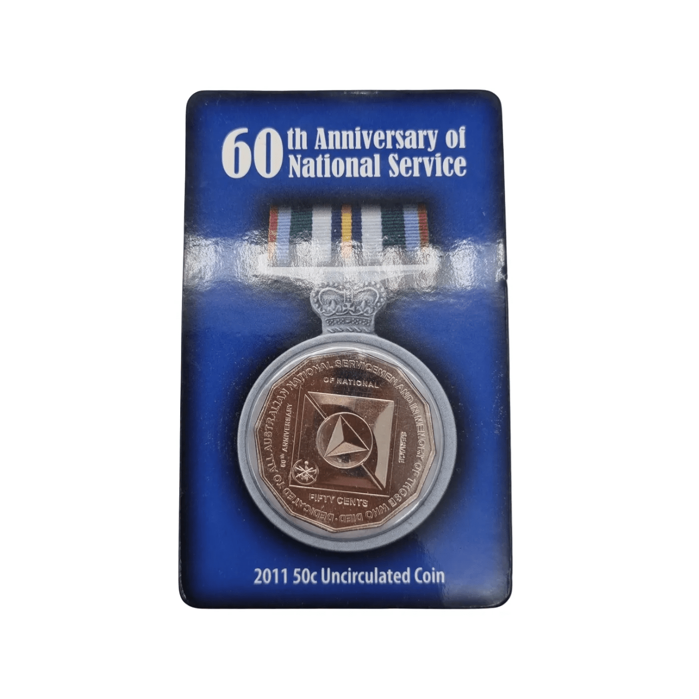 2011 Royal Australian Mint 50 Cent Coin – 60th Anniversary of National Service (WR 1344491)