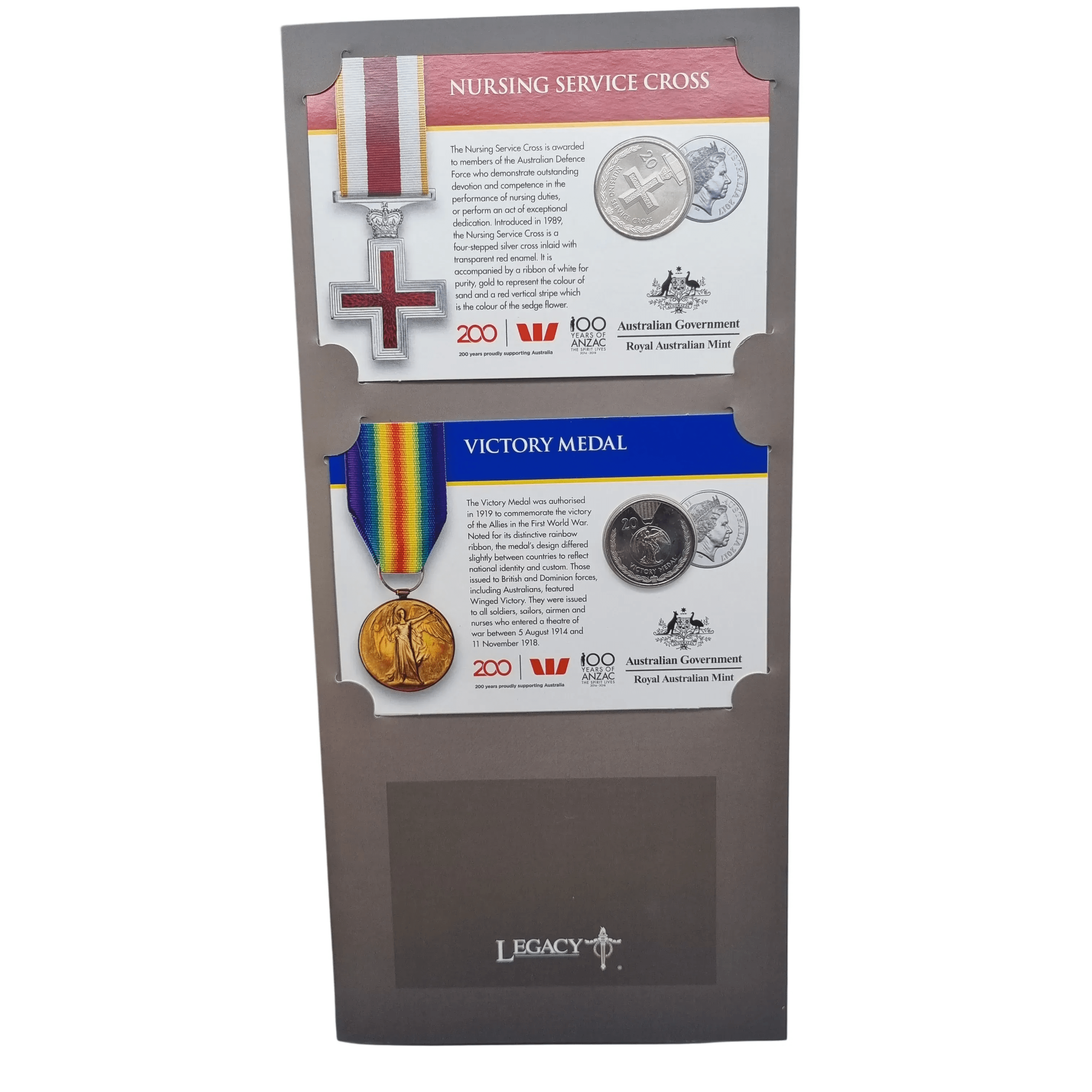 Royal Australian Mint: Legend Of The ANZACS Official 2017 14 Coin Collection In Folder