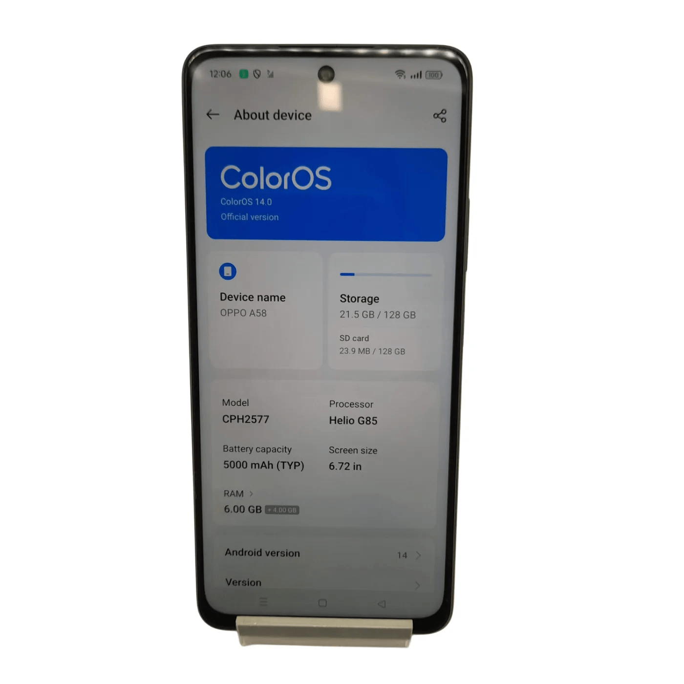 OPPO Mobile Phone – CPH2577 | 128GB | Locked to Optus (WL 1346693)