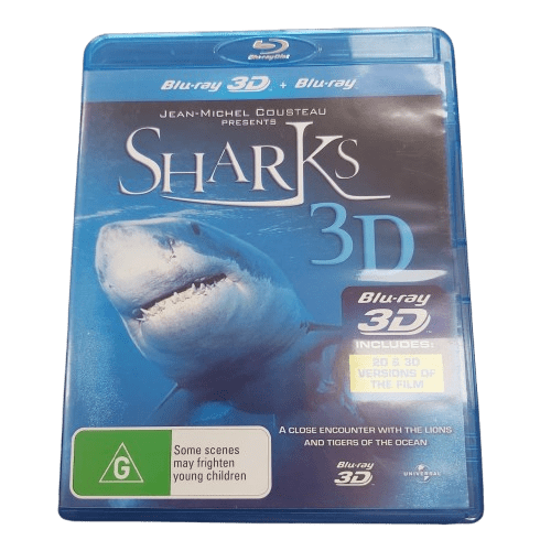 Sharks 2D/3D Bluray Very Good Condition