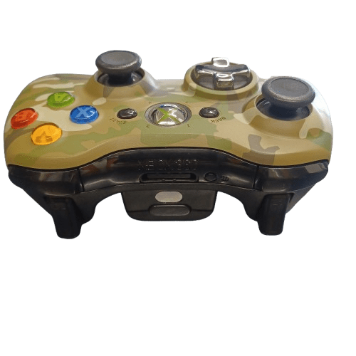 Microsoft XBOX 360 Special Edition Camo Wireless Controller, Very Good Condition, With Battery Cover
