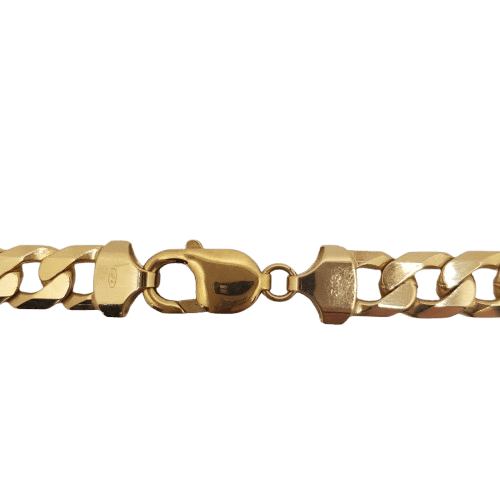 Men’s 9 Carat Solid Gold Curb Chain – 70.6g, 55cm