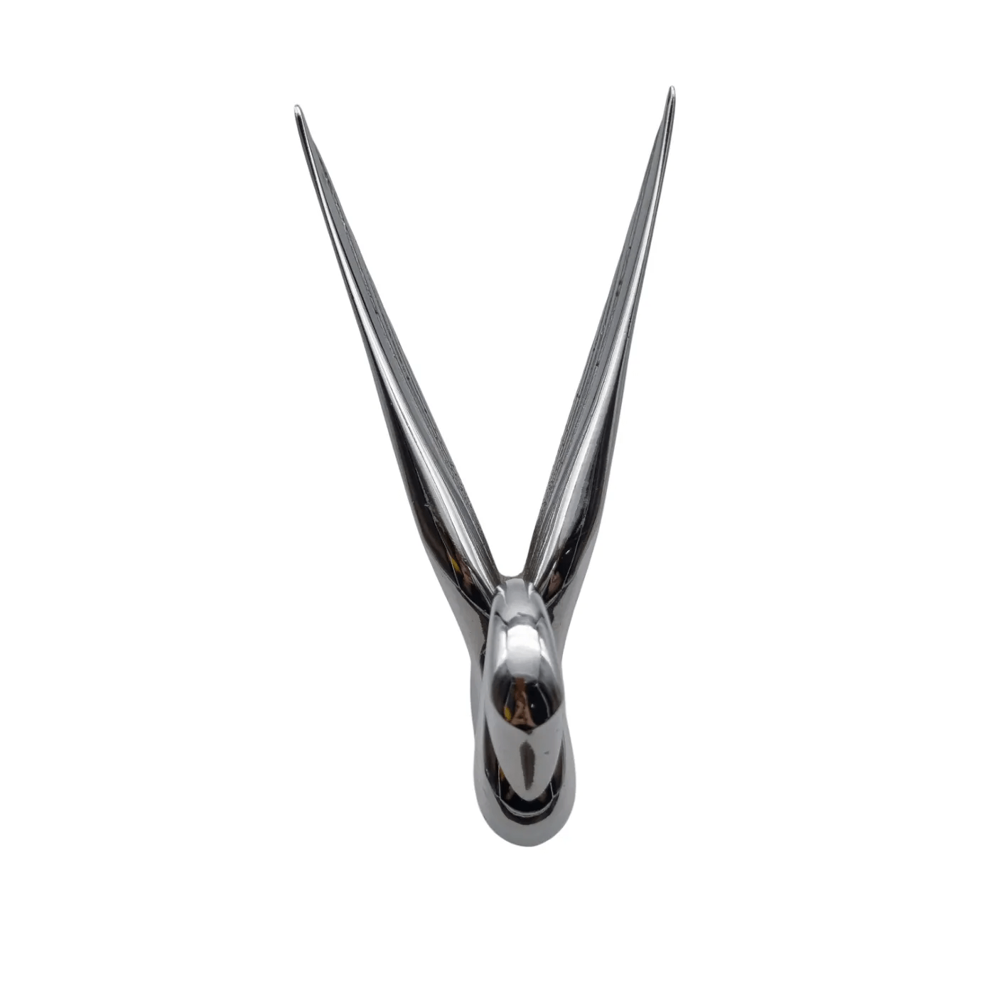 Chrome Swan Mascot Hood Ornament