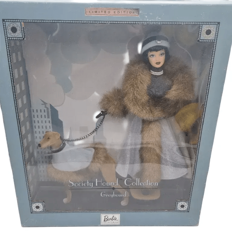 Society Hound Collection Barbie Limited Edition 2000 Mattel Greyhound Collectible Vintage Mint In Box Doll Dog