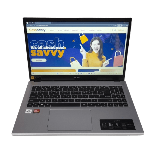 Acer N23C3 15.6″ Aspire 3 Athlon 8/512GB Laptop Silver with Aftermarket Charger (JN)