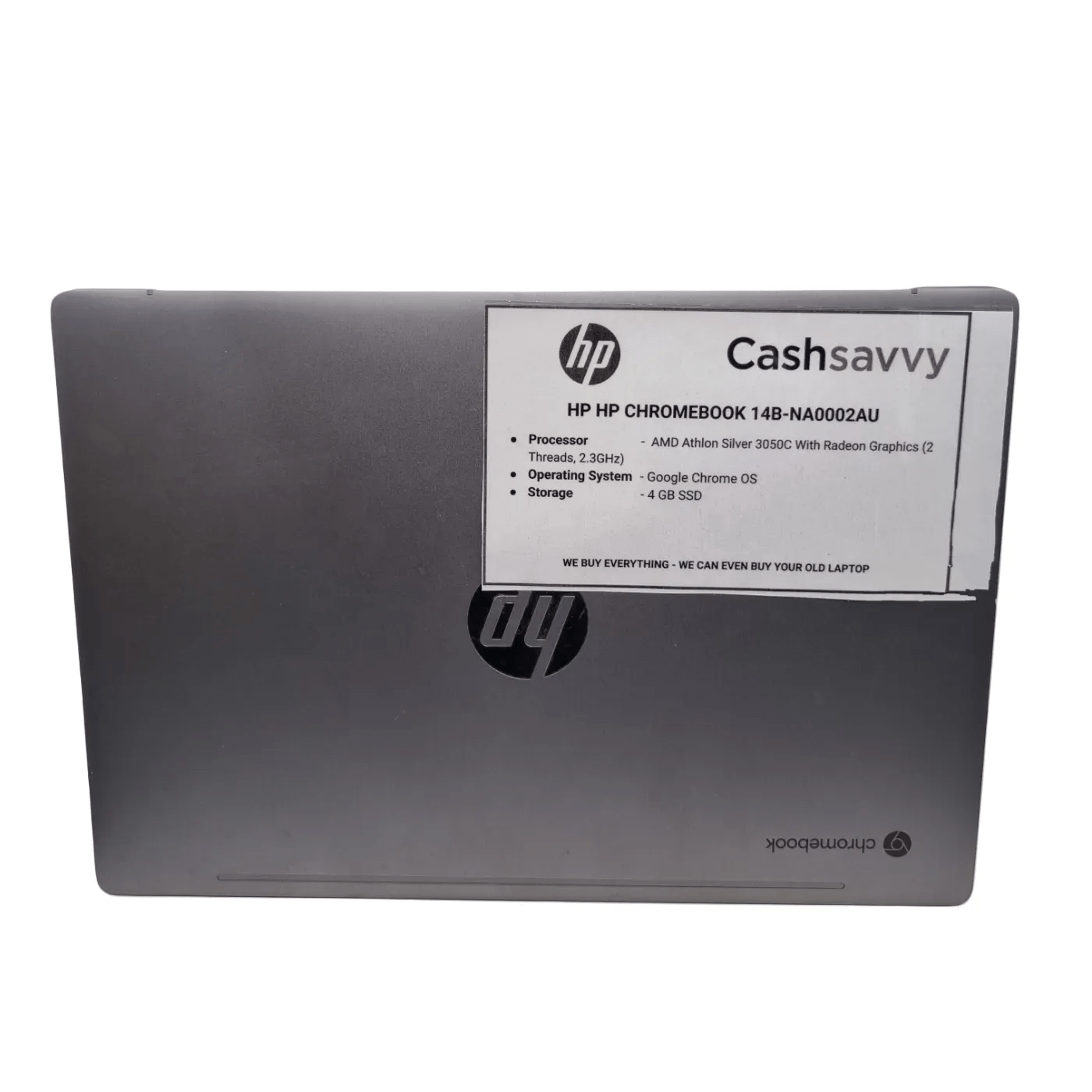 HP 14″ Touch ChromeBook Laptop 14B-NA0002AU +Charger +Bag – AMD Athlon Silver With Radeon Graphics / 4GB RAM / ChromeOS (WR 1350448)