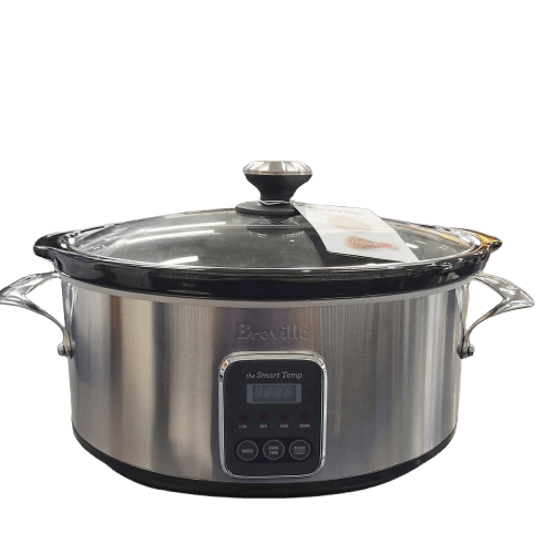 Breville Slow Cooker BSC420, 6L Capacity, Silver, Like New, With Box & Manual