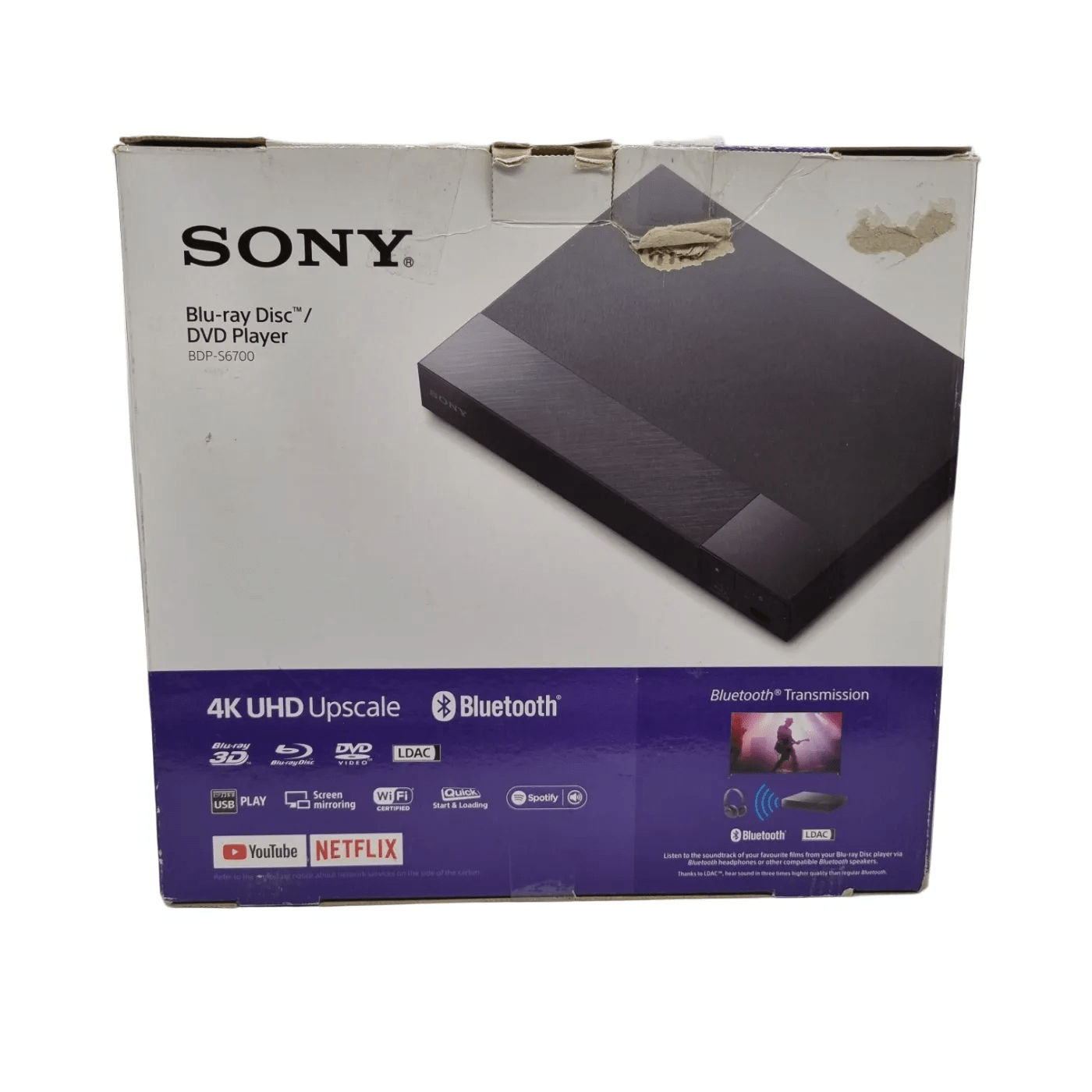 Sony Blu-ray Player BDP-S6700 – Black + Box + Power Cable + Remote  (WR 13493690