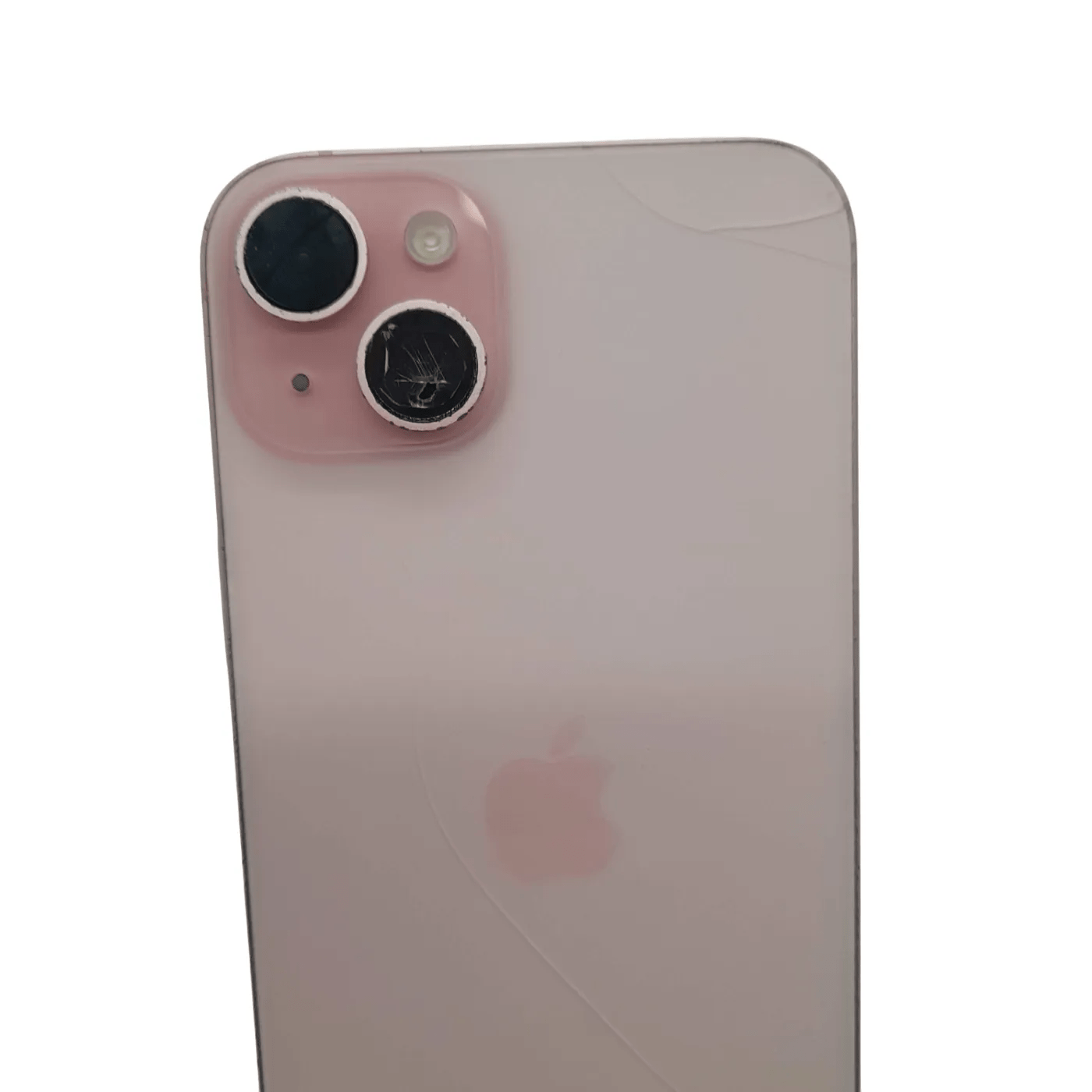 Apple iPhone 15 Plus 128GB A3094 Mobile Phone + Box + USB *Cracked Camera & Back* – Battery Capacity: 89%