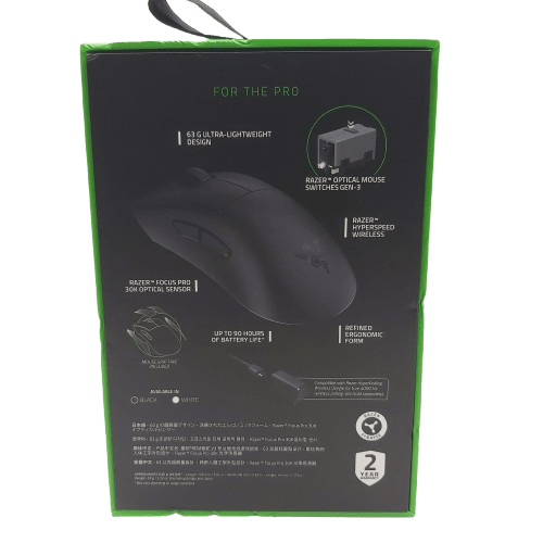 Razer Hyperspeed Wireless Deathadder V3 Pro Gaming Mouse In Box