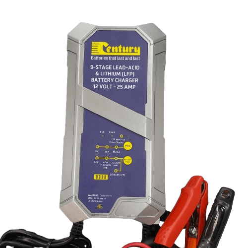 Century CC1225-XLi 12V 2/15/25Amp 9 Stage Lithium Battery Charger