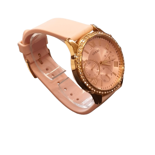 Guess W1135l2 Women’s Pink Rubber Strap Watches