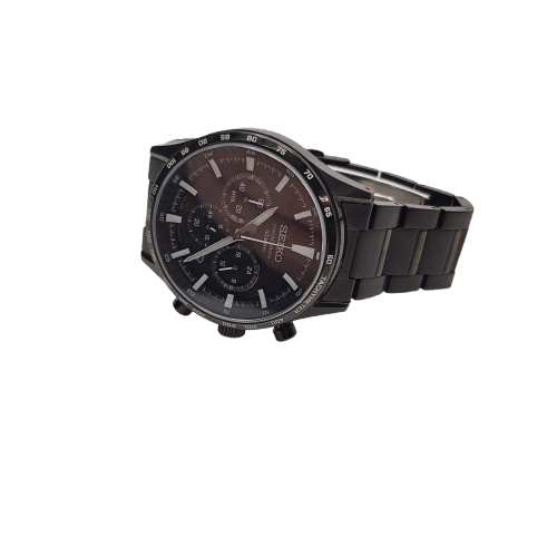 Seiko Chronograph 10 Bar Black Mens Watch 265165(NA)