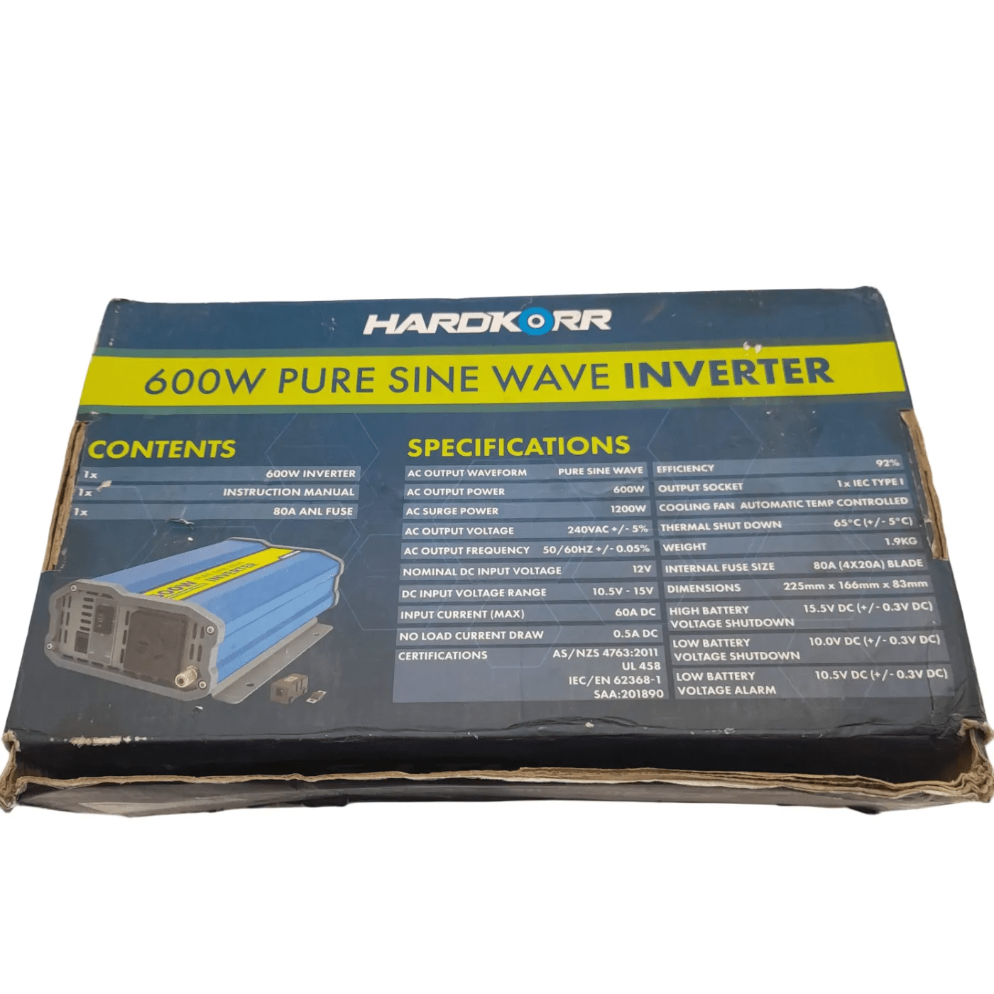 Hardkorr Continuous 600W Power Pure Sine Wave Inverter