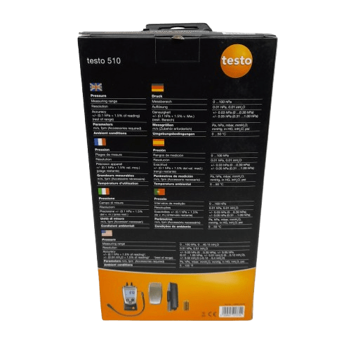 Testo 510 Differential Digital Pressure Meter Like New