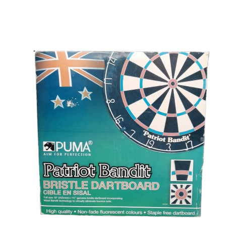 Official Puma Patriot Bandit Competition Professional Dartboard New In Box (MR)