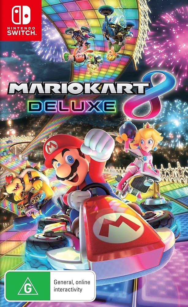 Nintendo Switch Mario Kart 8 Deluxe Game In Case No Manual