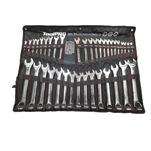 ToolPRO Spanner Set Jumbo Metric/SAE 38 Piece