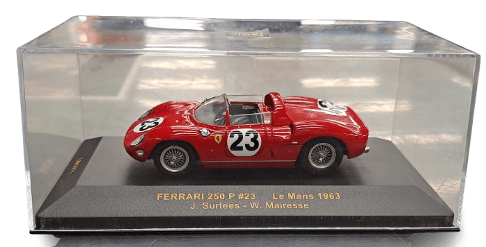 IXO Models Ferrari 250 P #23 Collectable Model Car 1:64 Scale with Case