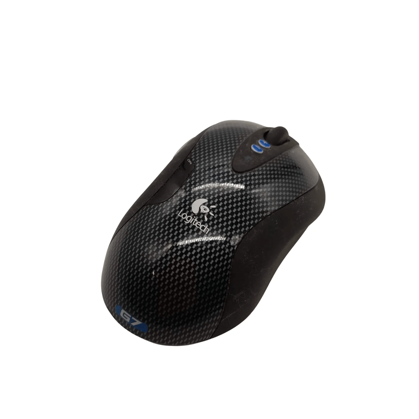 Logitech G7 Laser Cordless Carbon Fiber Mouse + Battery + USB Dongle Receiver + Charger (WL 1350332)