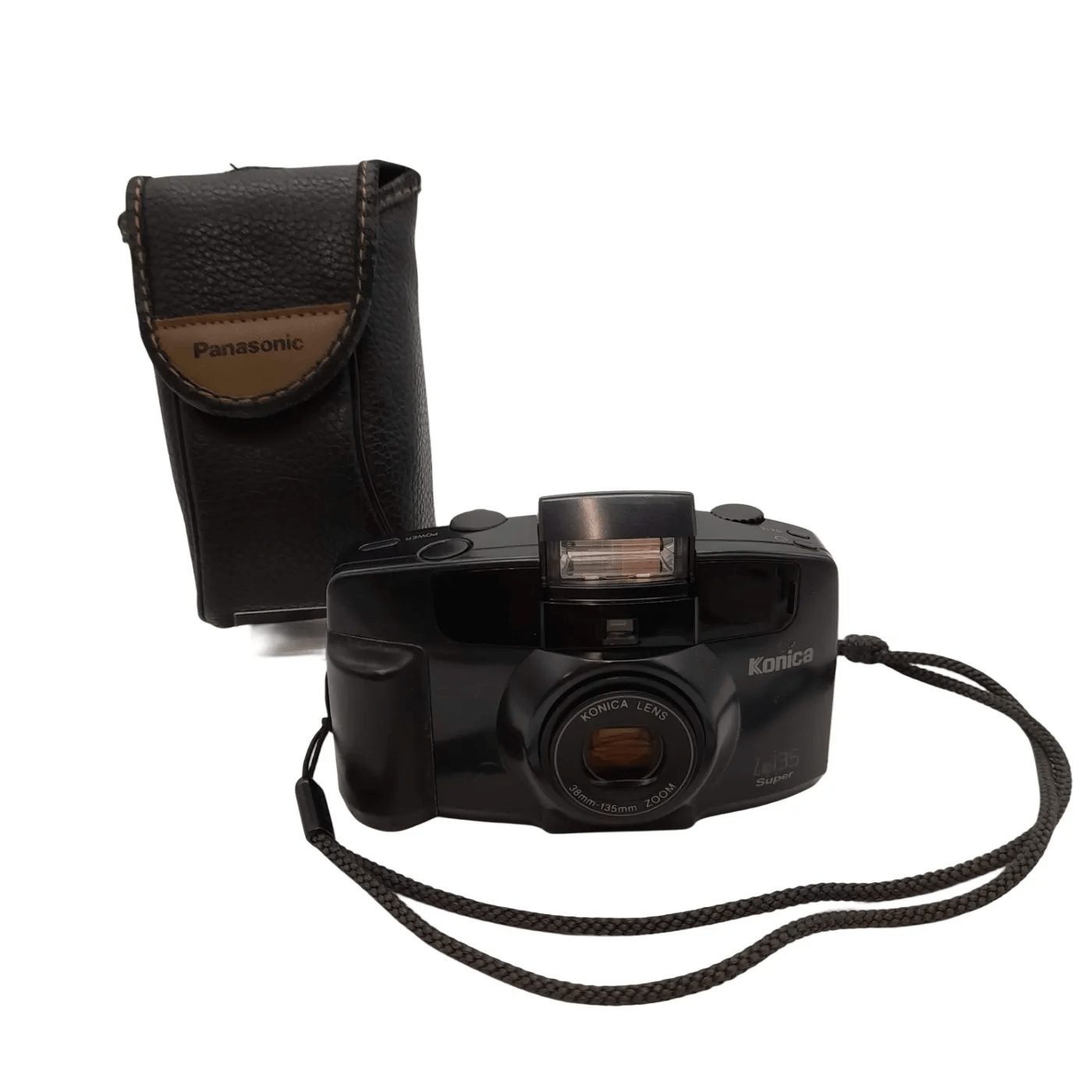 Konica Z-up I35 Super Black Camera with Case and 3V Battery (WL 13530310)