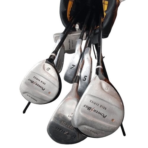 Powerbilt Golf Set- 7 Clubs, Bag, GolfBalls & Tees **PICK UP ONLY**