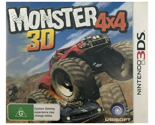 Nintendo 3DS Monster 4X4 3D, Good Condition, CARTRIDGE ONLY NO CASE OR MANUAL