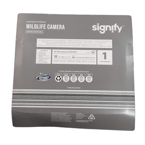 Signify Wildlife Camera Ea2204 Brown Like New In Box