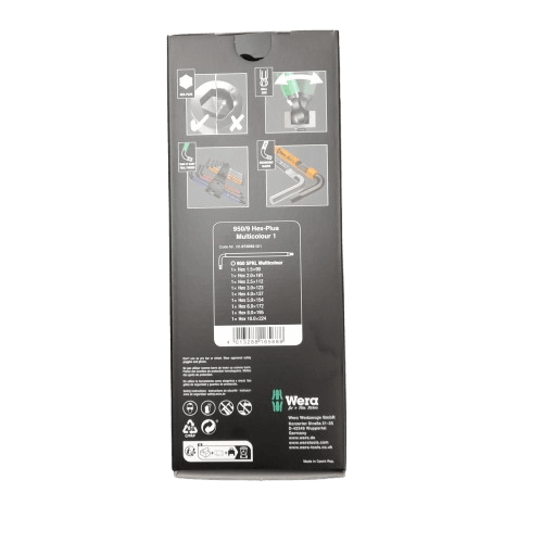 Wera Allen Key Set 950/9 Hex-Plus (JN)