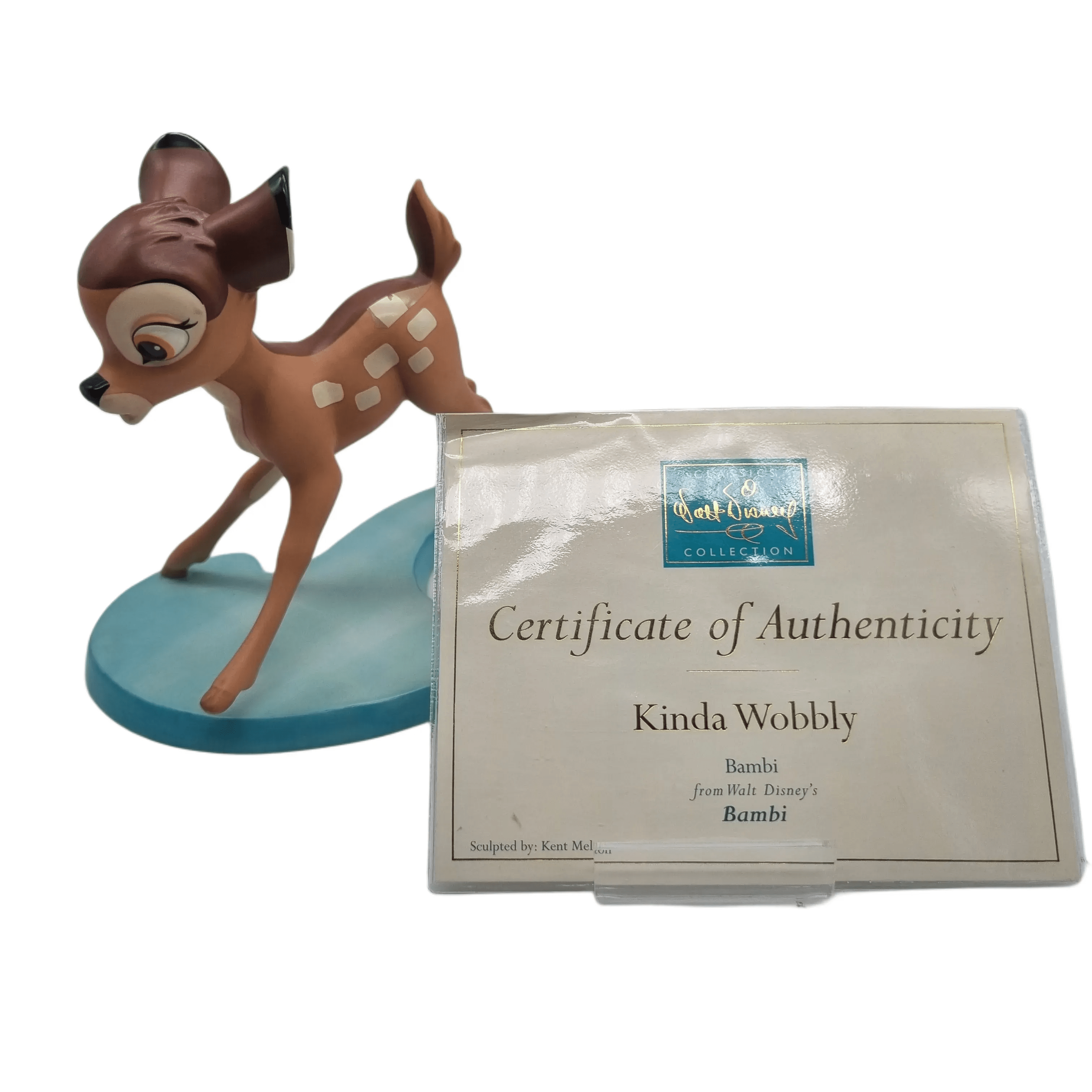 Walt Disney Classics Collection: Bambi Kinda Wobbly Porcelain Figurine With Certificate of Authenticity