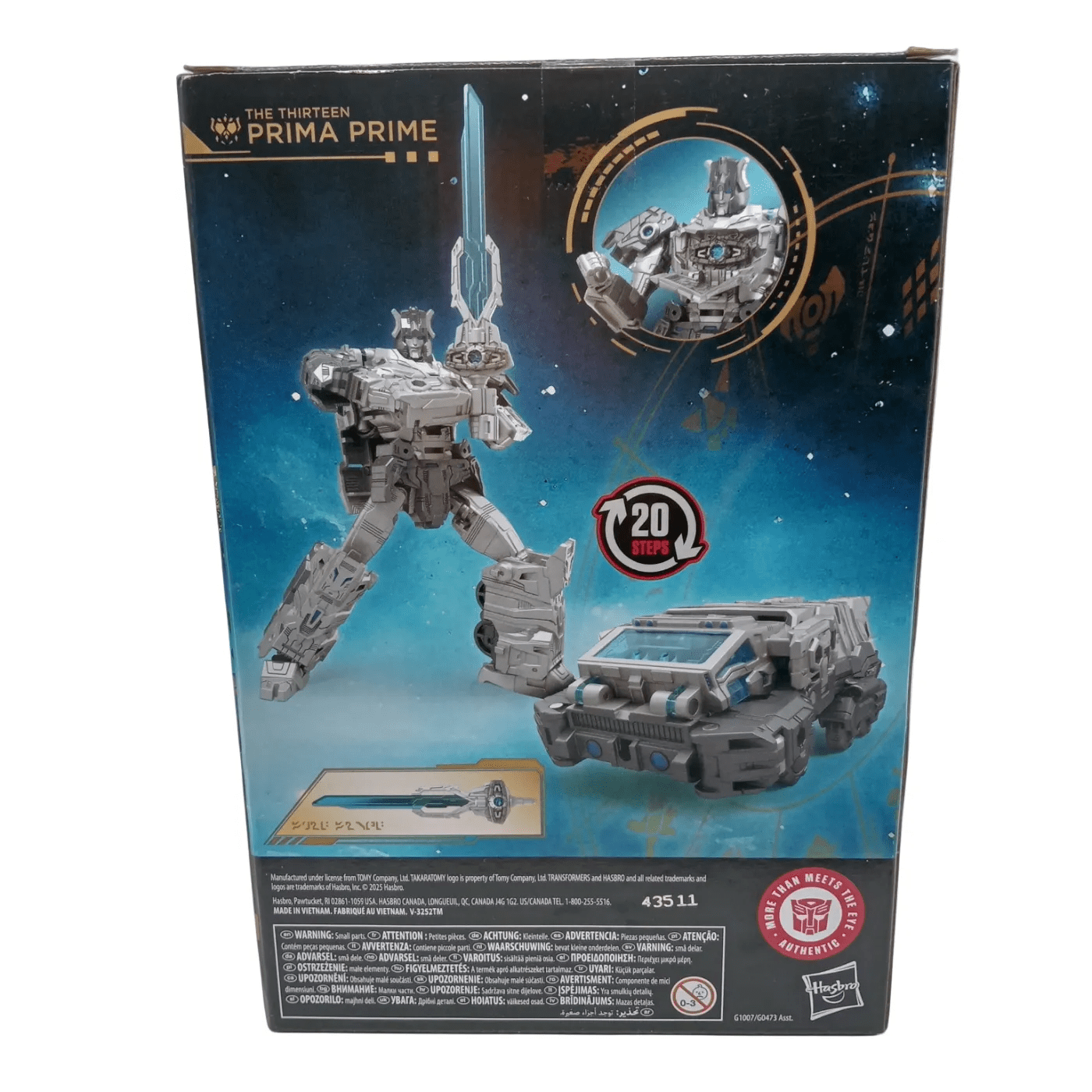 TRANSFORMERS PRIMA PRIME FIGURE – GREY  (WR 1348652)