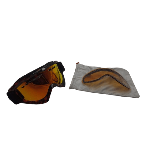 Dragon DX Snow Goggles, Black And Red With Spare Lens And Drawstring Bag