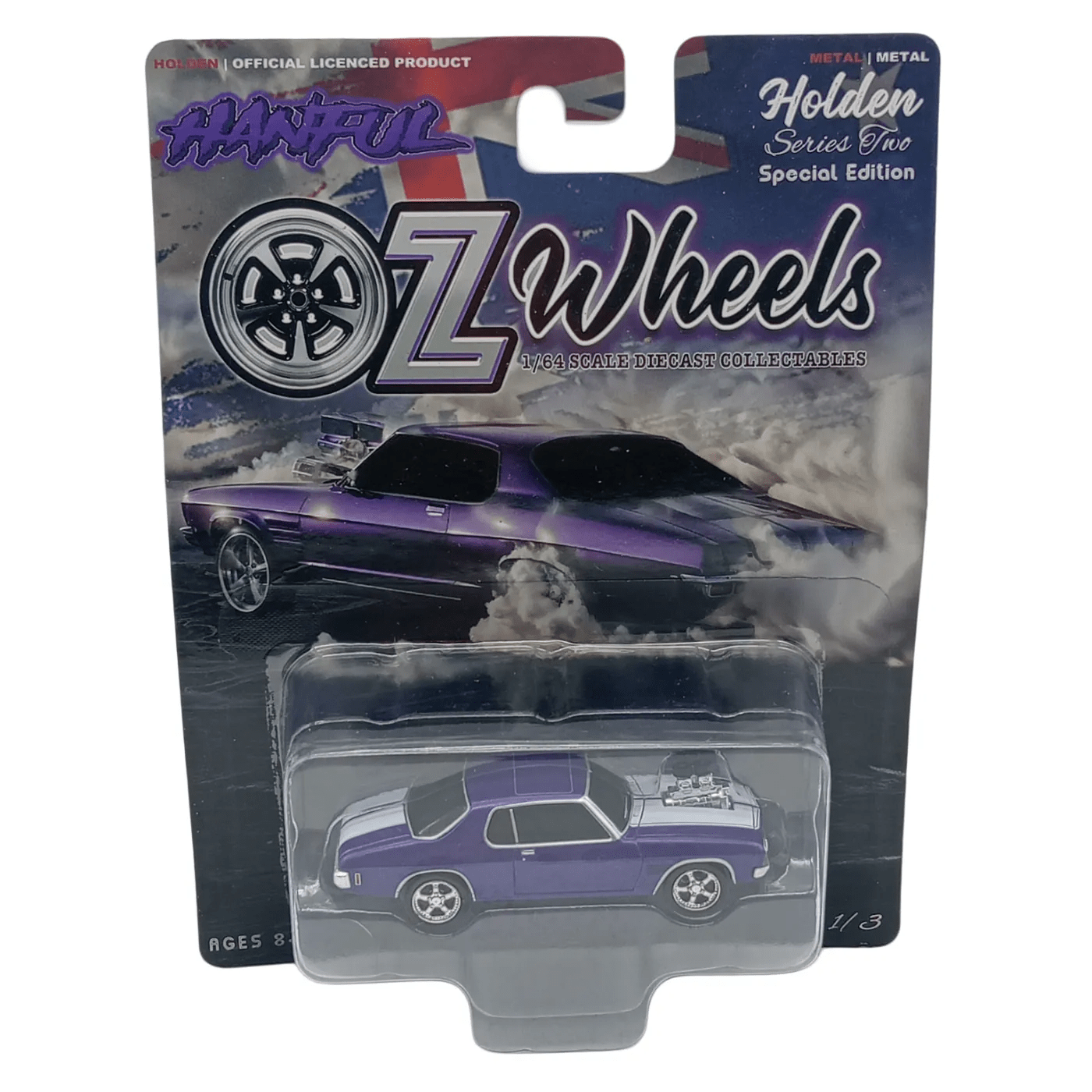 Holden OZ Wheels – Pink OZ Wheels Holden HQS Series One Limited Edition (1:64 Scale, 3 of 6) – In Box   (WR 1340716)