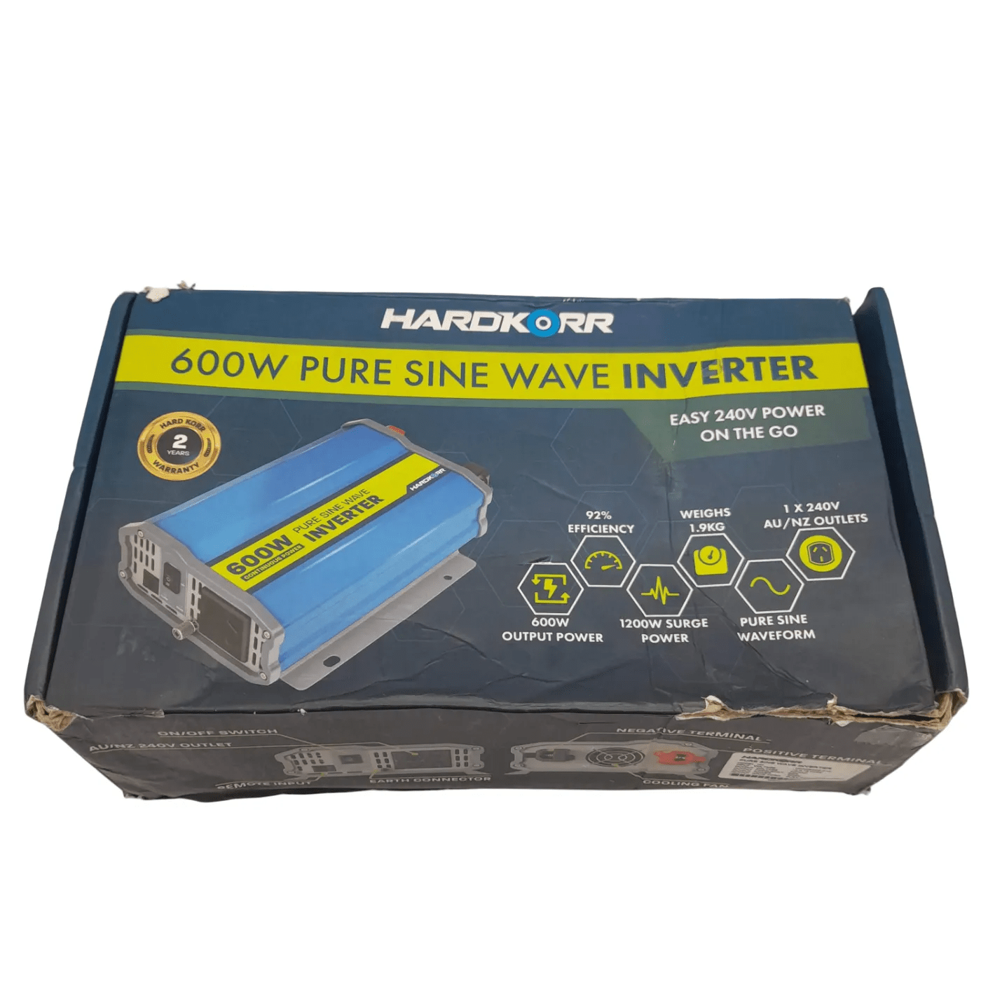 Hardkorr Continuous 600W Power Pure Sine Wave Inverter