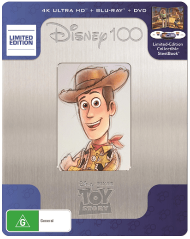 Disney 100 Steel Case Toy Story 4K Ultra HD + Blu Ray + DVD Limited Edition