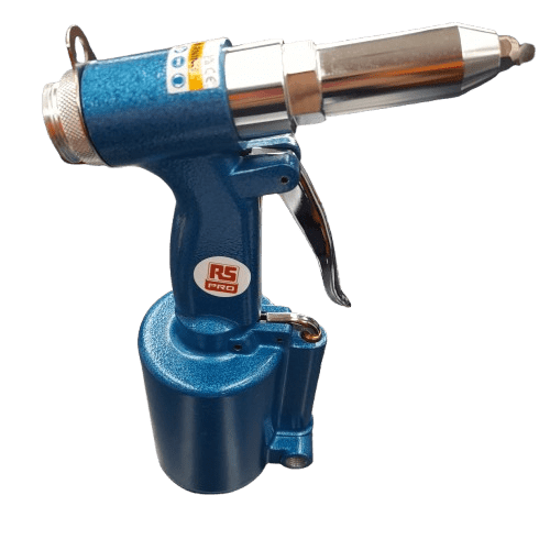 RS Pro Air Rivet Gun 739-8427 Blue With Accessories