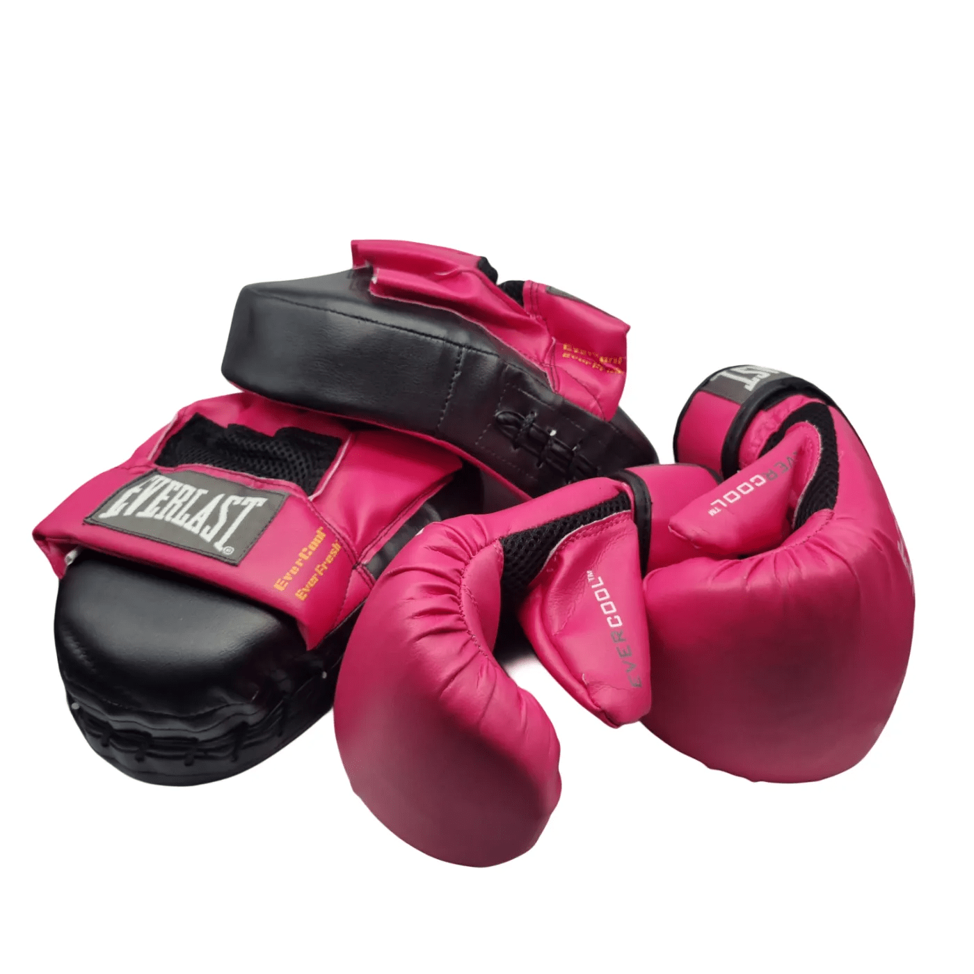 Everlast Boxing Set Pink Glove and Mitt Combo Set – (WR 1353694)