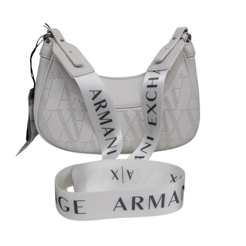 Armani Exchange XW000925 Wave Messenger Bag White Like New (MR)