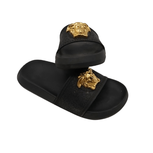 Womens Versace Slides With Authenticity Card, Box, Dust Bag And Bag – Size 5.5 US