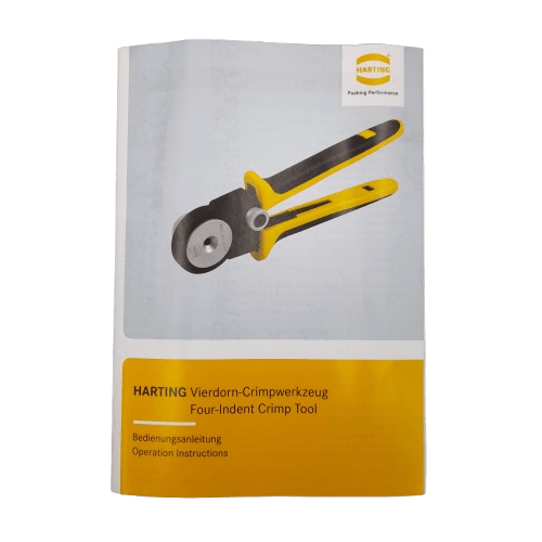 HARTING Han-Yellock Hand Crimp Tool for Han C Connector Contacts, Han D Connector Contacts, Han E Connector Contacts, (MR)