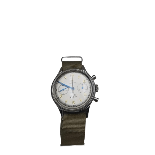 Mens Black Sea – Gull Watch Zuan Khaki Cloth Band With Box (NA 1350844)