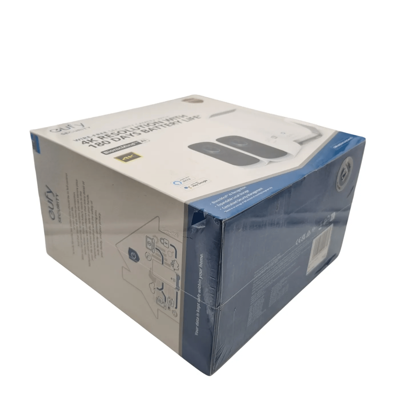 Eufy Security S300 Two Wirefree Security Cameras With HomeBase *Sealed In Box – Small Rip At Back Of Box* (WR 1350425)