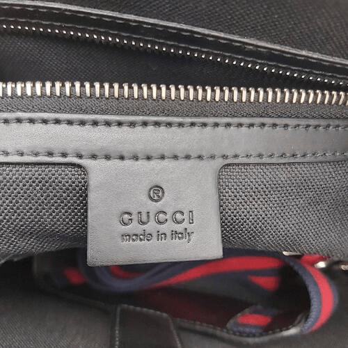 Gucci GG Black Briefcase, Excellent Condition, With Shoulder Strap, Authenticated Via Entrupy