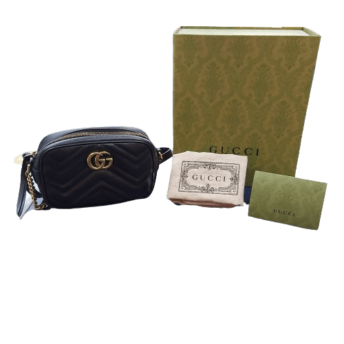 Ladies Gucci Marmont Matelasse Mini Bag With Box And Dust Bag (CP-1346997)
