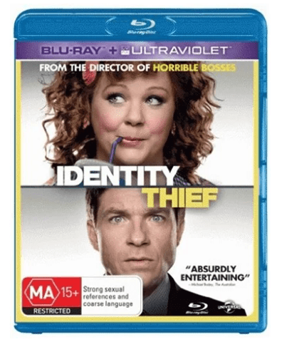 Identity Thief Blu Ray Movie – No Ultraviolet – Very Good Condition