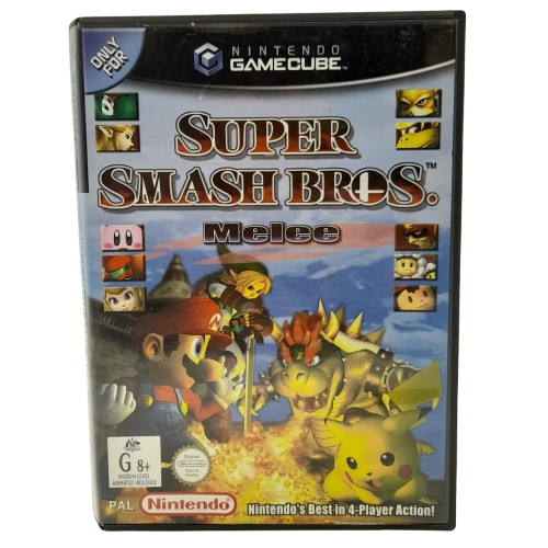 Super Smash Bros. Melee – Nintendo GameCube (With Case & Manual)
