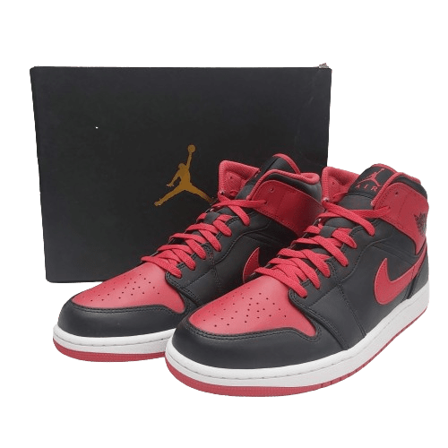 Nike Air Jordan 1 Mid – Size 13 Black Fire Red White (With Box) ‘Alternate Bred’