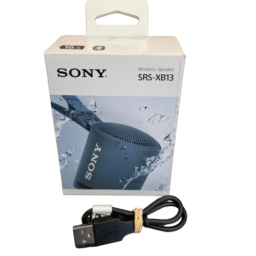 Sony Waterproof Wireless Bluetooth Speaker – SRS-XB13 Blue With Box And Charger (JN)