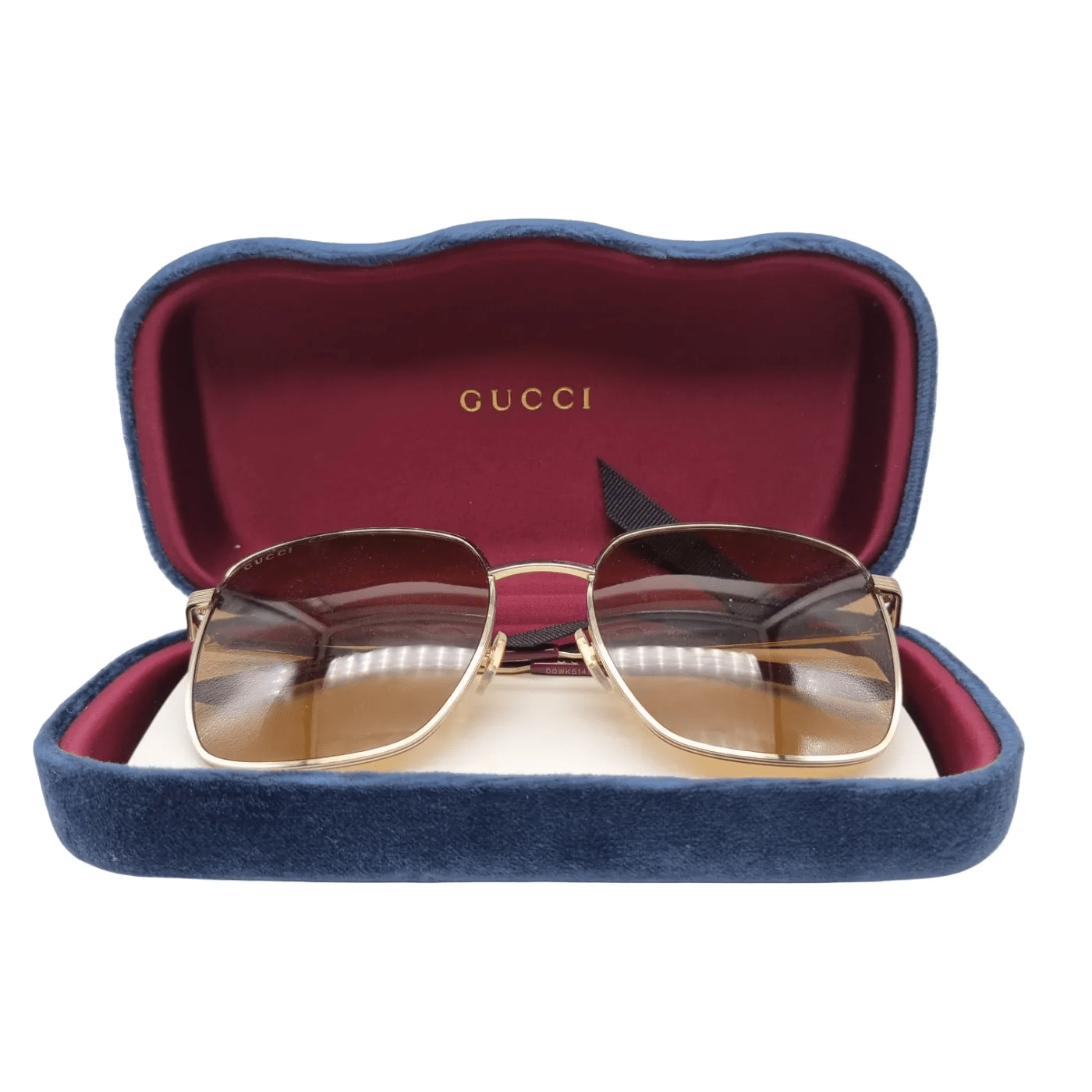 Gucci Sunglasses GG0879S In Gold With Case And Soft Cover