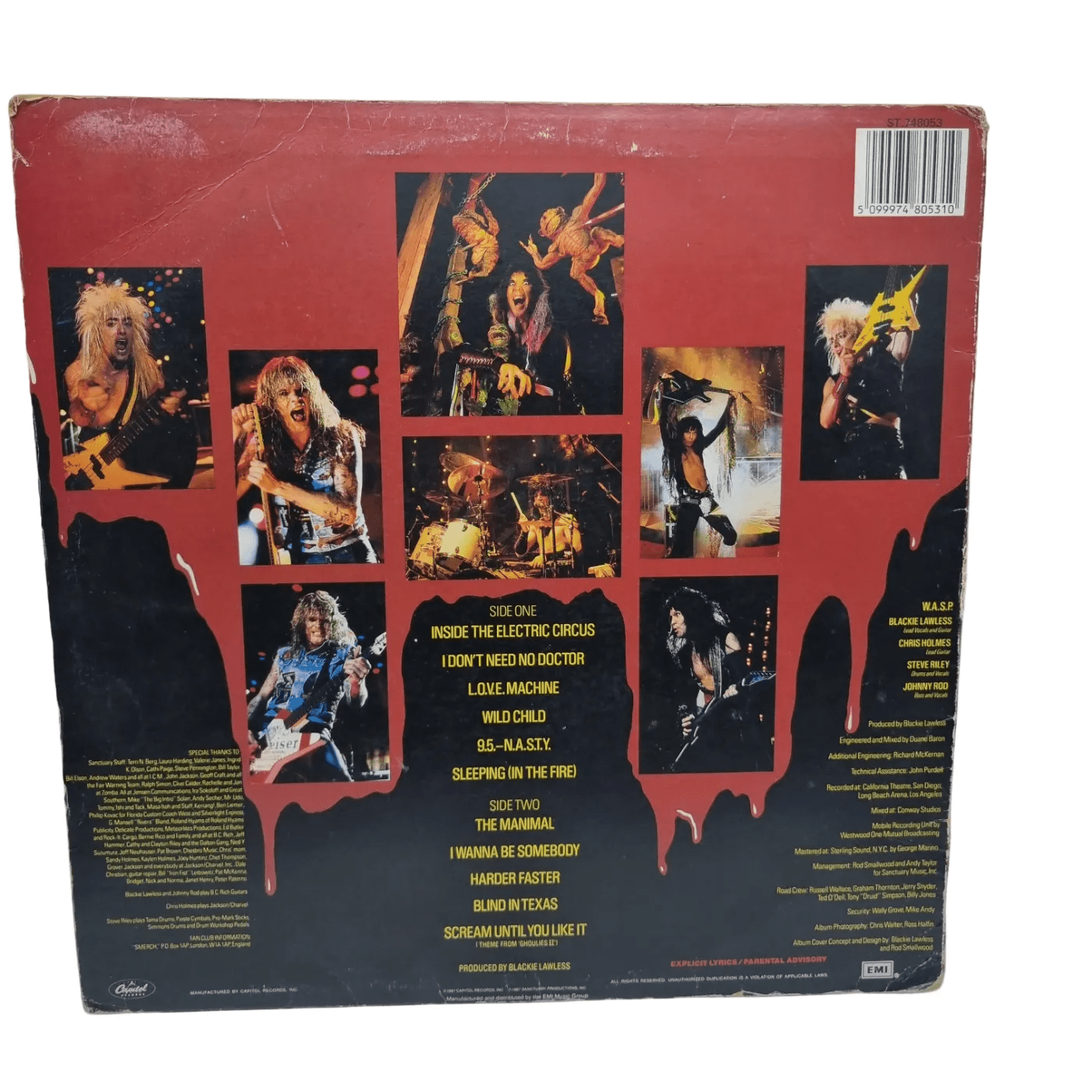 W.A.S.P. – Live… in the Raw Vinyl Record